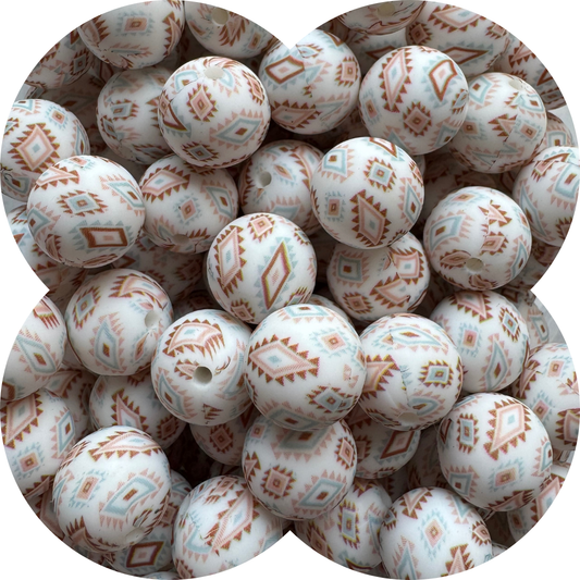 15mm Round - Pastel Aztec