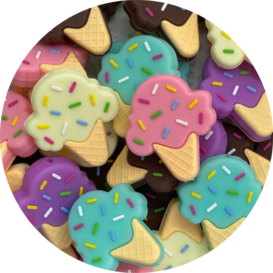 Ice cream Silicon Bead Silicone Bead Supplies