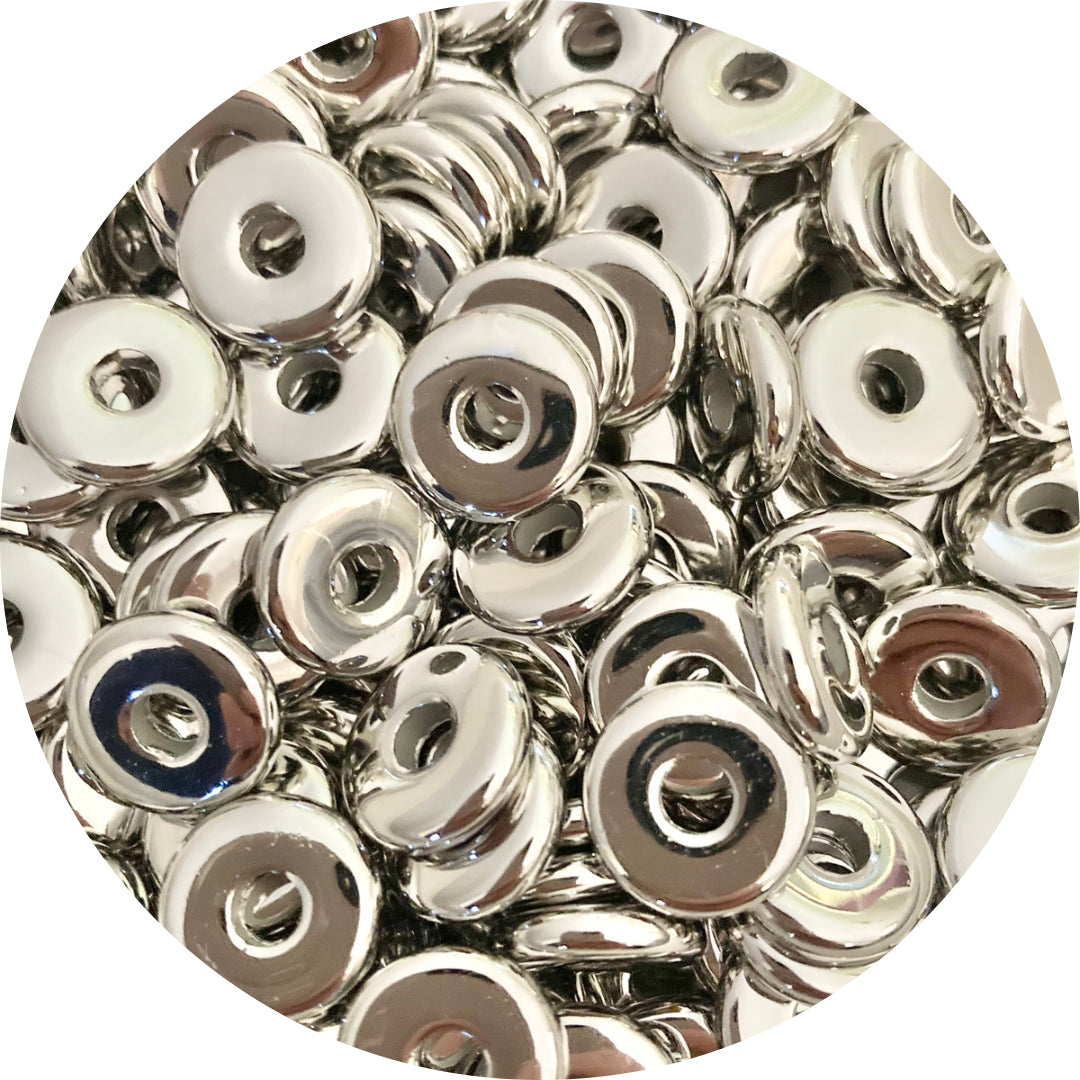 Silver spacer deals beads