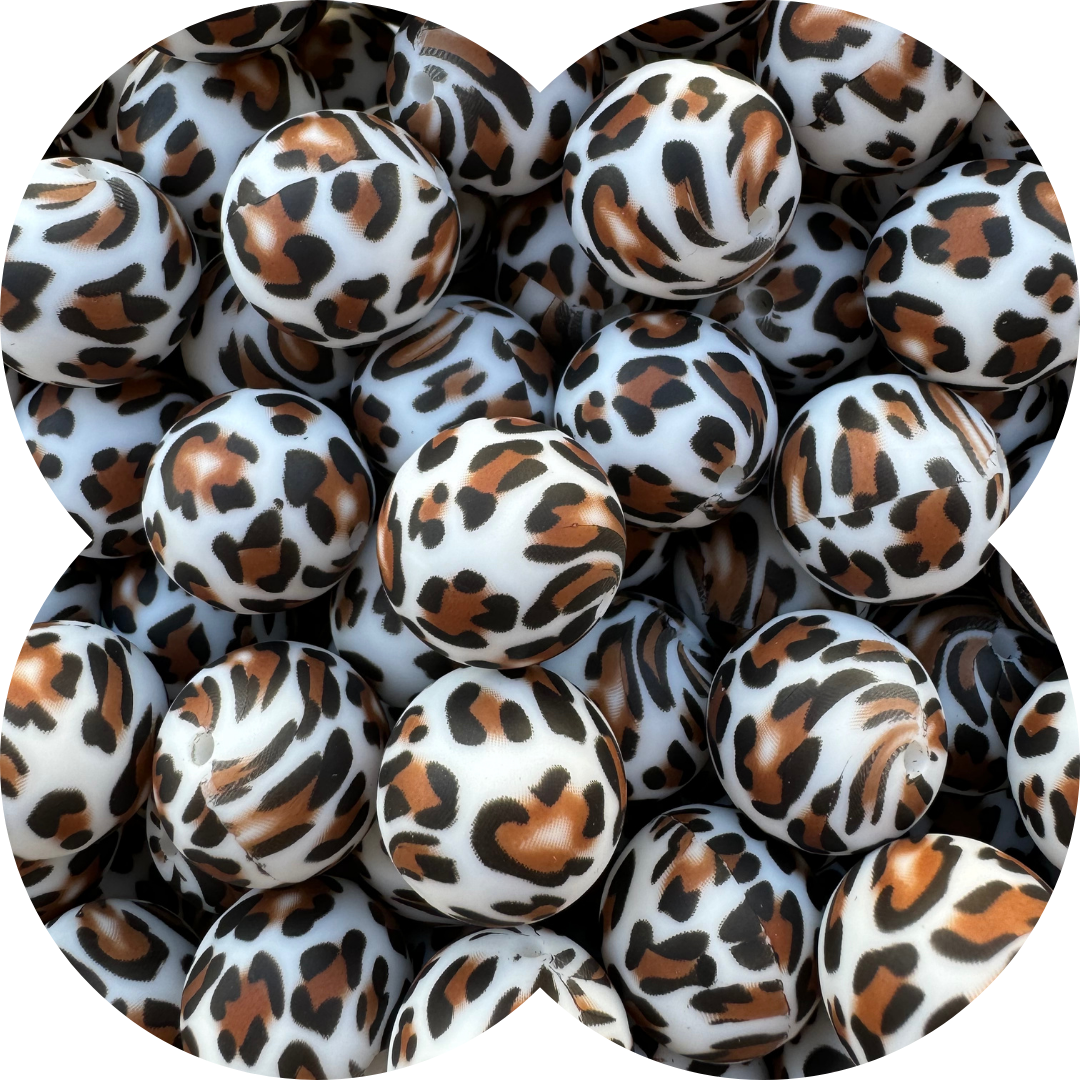 19mm Round - Brown Leopard