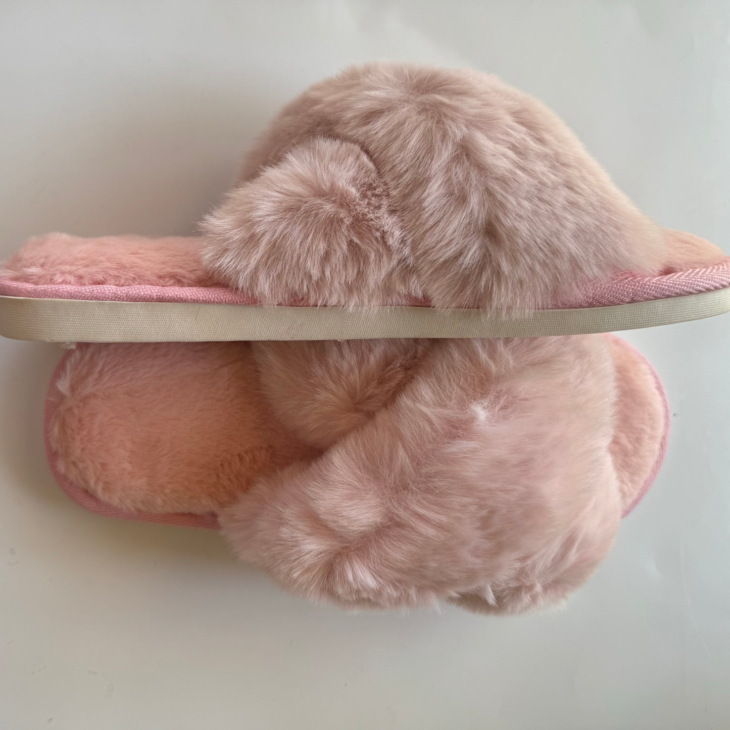 Pink Fluffy slippers