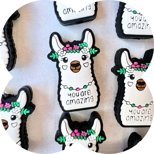 Llama Silicone Bead