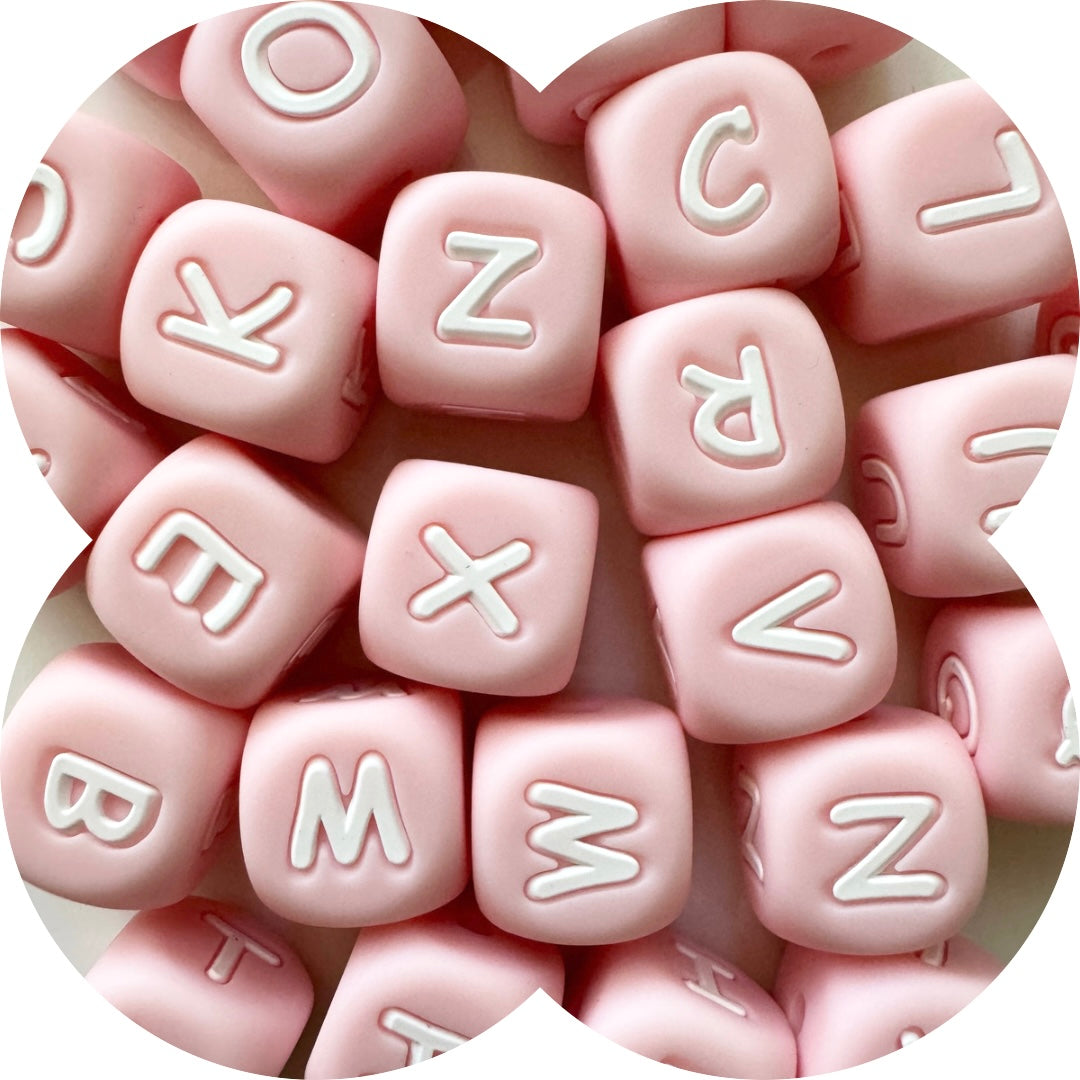 Alphabet - Silicone Rose Quartz