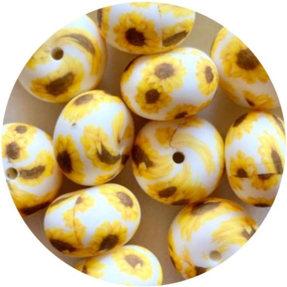 22mm Abacus - Sunflower